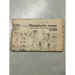 Vintage 1960's Simplicity Primer Pattern #6199 Animal Costumes Child Sz 6